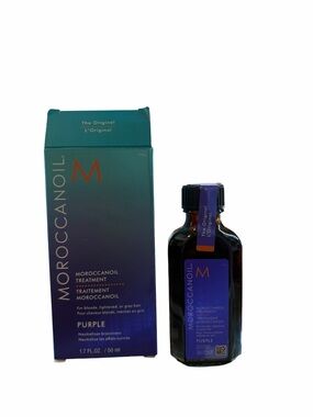 Moroccanoil Treatment Purple 1.7 oz 50ml New In Box Hair Oil for Blonde Hair